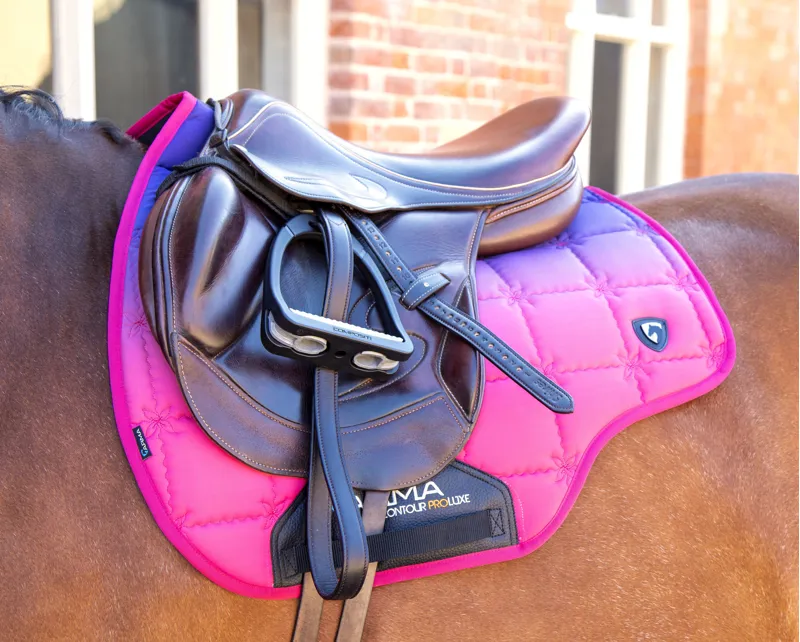 Shires ARMA Ombre Saddlecloth in Pink-1